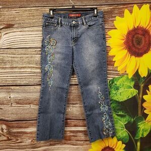 Pazzo junior jeans embroidered floral Pre-owned